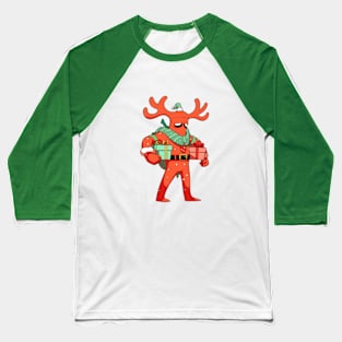 Bold And Brash, Santa, Reindeer Costume, Gift, Christmas, Funny Christmas Baseball T-Shirt